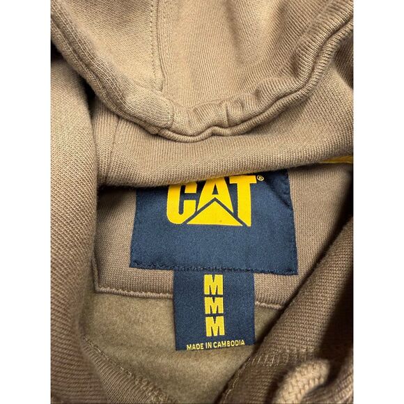 High Quality Tan Caterpillar Men’s Medium Hoodie! #CAT - Picture 3 of 4